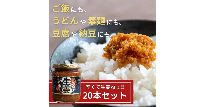 【ふるさと納税】辛くて生姜ねぇ!!20本セット 【しょうが 国産 醤油漬け ハバネロ ごはんのお供 お弁当 調味料 おつまみ 肴 薬味 隠し味 猪苗代町 福島県】