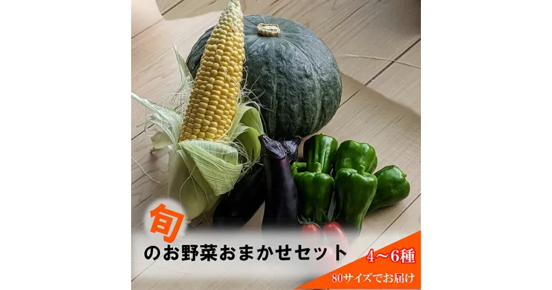 【ふるさと納税】旬の野菜おまかせセット4～6種 80サイズ箱でお届け 猪苗代産 野菜 新鮮 野菜セット 農家直送 産地直送 詰め合わせ おまかせ　お届け：2024年7月上旬～2024年11月上旬