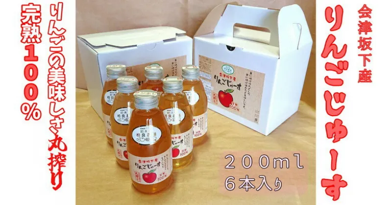 【ふるさと納税】16-N　相良農場　りんごジュース200ml6本入り×2箱　（品種違い組み合わせ）小箱セット