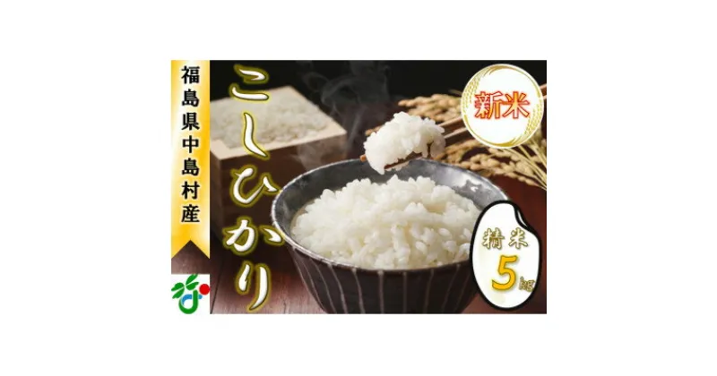 【ふるさと納税】【令和6年産新米/先行予約】中島村産『コシヒカリ』(精米) 5kg【1542497】