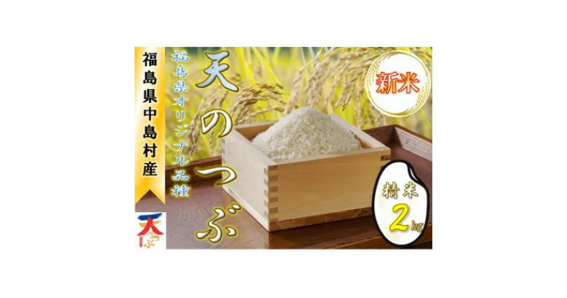 【ふるさと納税】【令和6年産新米/先行予約】中島村産『天のつぶ』(精米) 2kg【1542526】