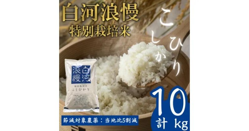 【ふるさと納税】【先行予約】令和6年産特別栽培米白河浪慢こしひかり　節減対象農薬:当地比5割減　10kg　精米【1532231】