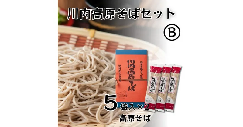 【ふるさと納税】川内高原そば セットB（乾麺） 200g×10袋