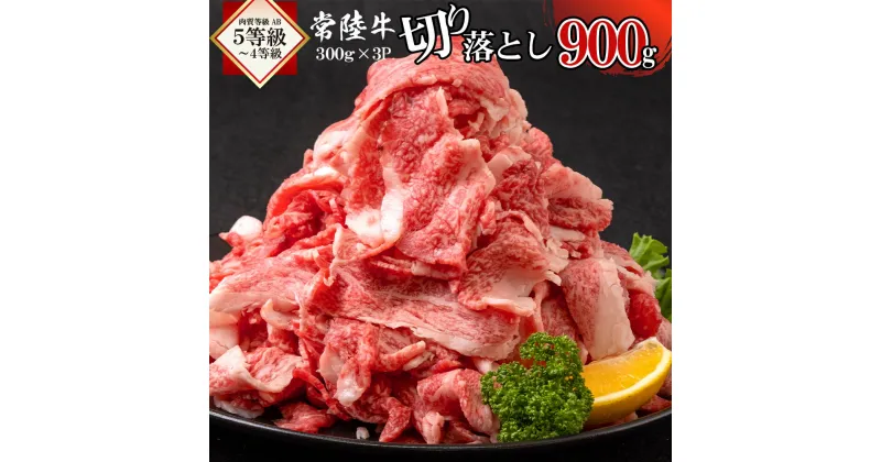 【ふるさと納税】【レビューキャンペーン】常陸牛切り落とし900g 【茨城県 ブランド牛 牛肉 ひたちぎゅう A5 お祝い きりおとし 冷凍 茨城県 水戸市】（AI-3）