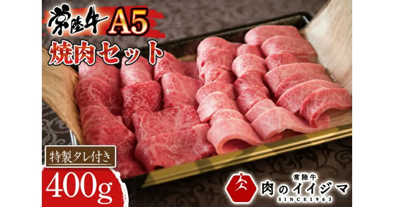 【ふるさと納税】【レビューキャンペーン】＼最短翌日〜5営業日以内発送／ 焼き肉 ふるさと納税 カルビ 和牛 黒毛和牛 セット 焼肉 A5 焼肉セット ギフト お返し お祝い 出産祝い プレゼント 常陸牛A5焼肉セット 400g　ご自宅用 ギフト対応 【肉のイイジマ】（DU-76）