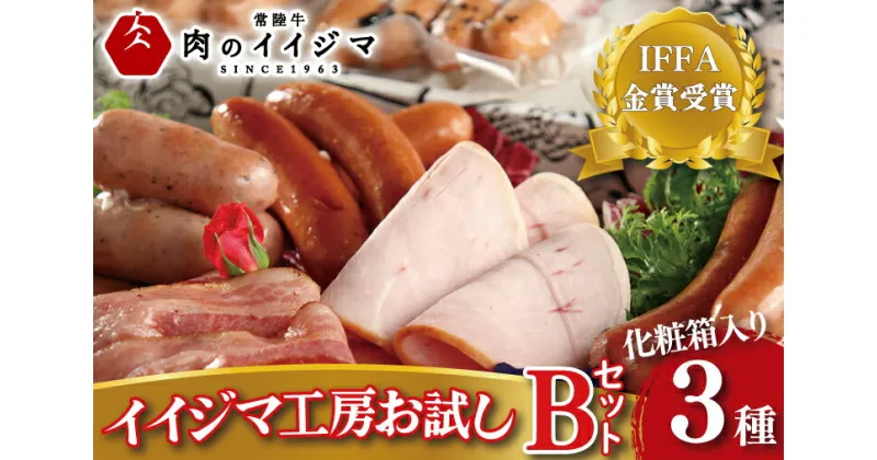 【ふるさと納税】＼最短翌日〜5営業日以内発送／ハム ソーセージ 詰め合わせ IFFA金賞イイジマ工房お試しBセット 9000円 ハーブ ウインナー ベーコン ローズポーク ブランド豚 シャルキュトリー 茨城県 水戸市 ギフト対応【肉のイイジマ】（DU-93）