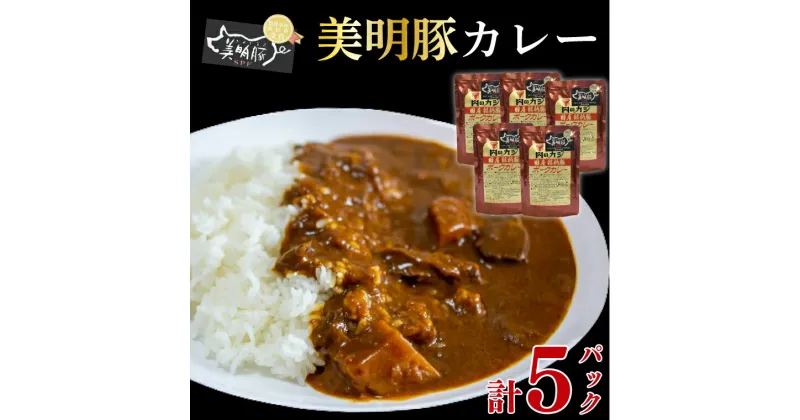 【ふるさと納税】【美明豚】カレー5パック（EK-73）