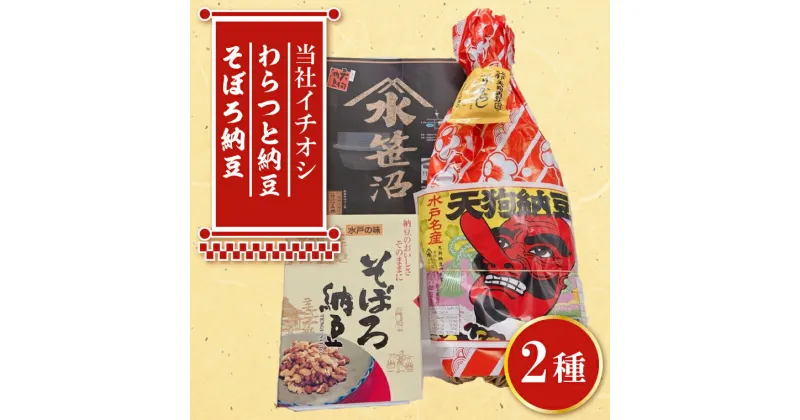 【ふるさと納税】笹沼五郎商店　当社イチオシのわらつと納豆と切り干し大根入りそぼろ納豆人気セット（CV-4）