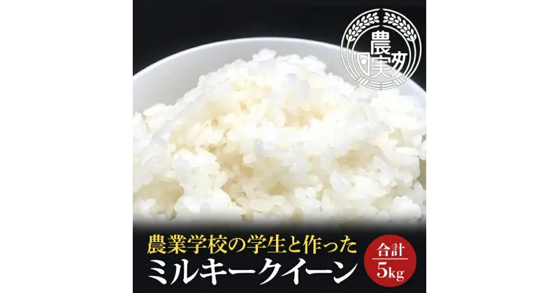 【ふるさと納税】【令和6年産】学生と作ったミルキークイーン5kg【お米 米 コメ ごはん 10000円以内 1万円以内 茨城県 水戸市 水戸 】（DN-26）