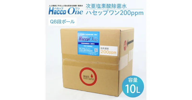 【ふるさと納税】【レビューキャンペーン】ハセップワン200ppm　10L【除菌 次亜塩素酸 安心 安全 ペット ウイルス除去 消臭 水戸市 茨城県】（JD-5）