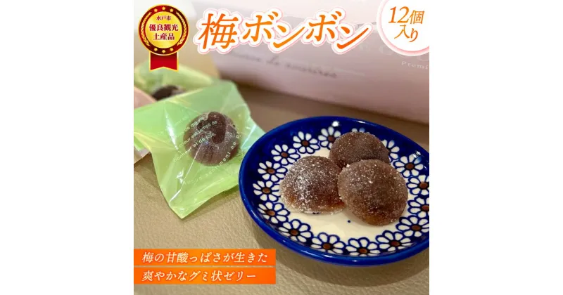 【ふるさと納税】梅の甘酸っぱさが生きた爽やかなグミ状ゼリーの健康菓子「梅ボンボン」★水戸市優良観光土産品認定商品★【グミ ぐみ ゼリー ハードゼリー 梅 うめ ウメ お菓子 健康 お土産 観光 水戸市 茨城県】（JL-2）