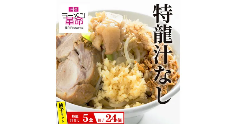 【ふるさと納税】【セット商品】特龍汁なし×5食＋龍介餃子24個入り×1食セット※着日指定不可※離島への配送不可