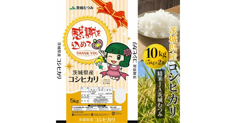 【ふるさと納税】【新米】【令和6年産】茨城県産コシヒカリ10kg（5kg×2袋）精米JA茨城むつみ_CL05