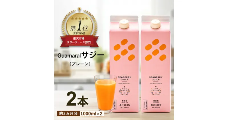 【ふるさと納税】「サジー 100%」ジュース 1,000ml×2本 セット｜サジージュース サジー シーベリー 沙棘 グアマラル 健康ドリンク 健康 美容 栄養 果汁 鉄分補給 栄養補給 健康食品_DX04