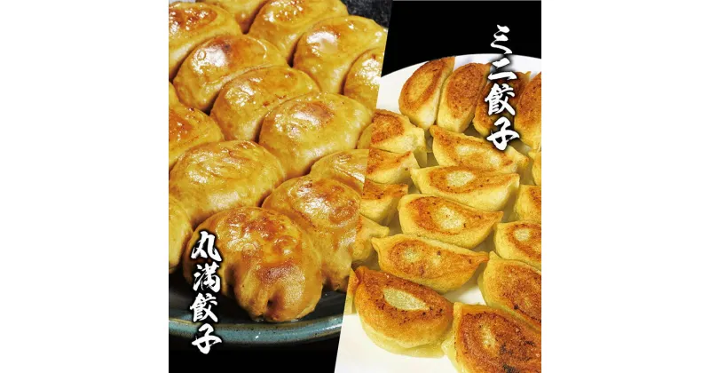 【ふるさと納税】焼餃子ミニセット（MM）焼餃子5包み（10人前）・ミニ餃子5包み（10人前）｜丸満 餃子 ぎょうざ ギョウザ ミニ餃子 簡単調理 惣菜 おつまみ 焼餃子 マルマン 名物グルメ ソウルフード ギフト 贈答 贈り物 プレゼント お中元 お歳暮 ※着日指定不可 _CO18