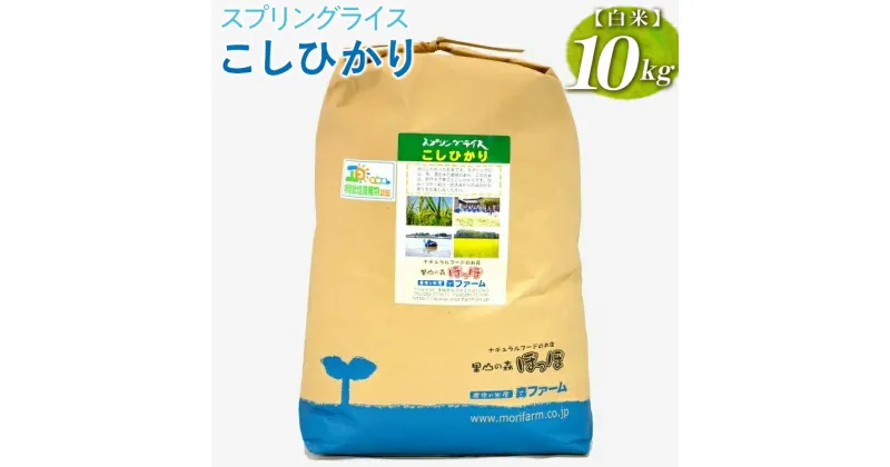 【ふるさと納税】【新米】スプリングライス こしひかり (白米)10kg ※着日指定不可 ｜ 米 こめ コメ 10キロ 精米 白米 こしひかり コシヒカリ 古河市産 茨城県産 取り寄せ お取り寄せ ギフト 贈答 贈り物 プレゼント お中元 お歳暮 _BI26