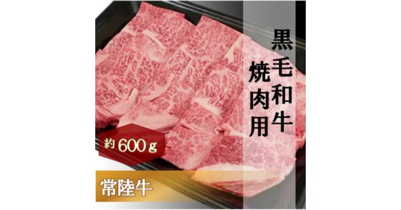 【ふるさと納税】黒毛和牛 「常陸牛」 肩ロース 焼肉用 600g お肉 牛肉 焼肉 バーベキュー ロース　お肉・牛肉・焼肉・バーベキュー・ロース