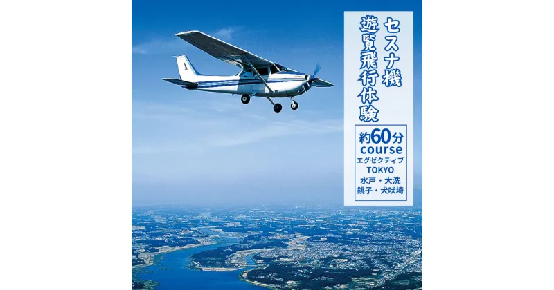 【ふるさと納税】セスナ機遊覧飛行体験 選べる人数 2～3名〈エグゼクティブTOKYOまたは水戸・大洗方面または銚子・犬吠埼方面：約60分コース〉(フライトN・O・P) | 茨城県 龍ケ崎市 遊覧飛行 体験 フライト 旅行 チケット 飛行 空旅 レジャー 観光 ギフト 記念日 1413976