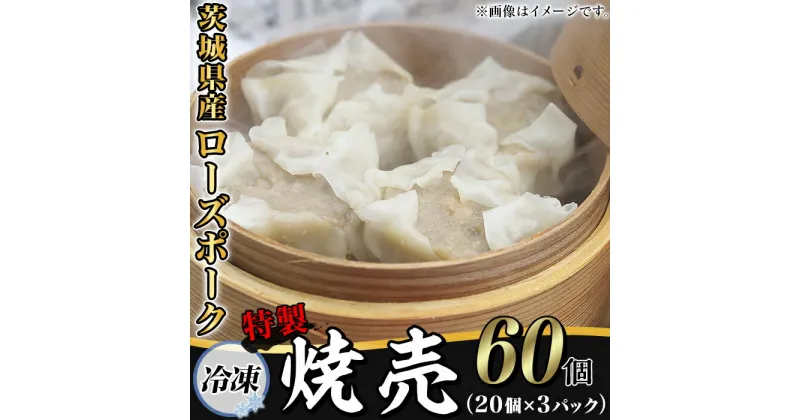 【ふるさと納税】66-28茨城県産ローズポークの特製焼売60個（冷凍・20個×3パック）