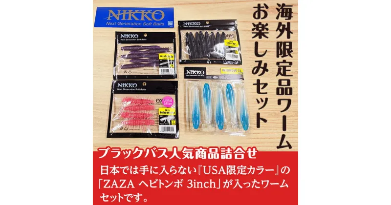 【ふるさと納税】釣り バス釣り 海外限定品 セット 56-6【釣り ブラックバス フィッシング 海外 限定品 ワーム お楽しみセット】