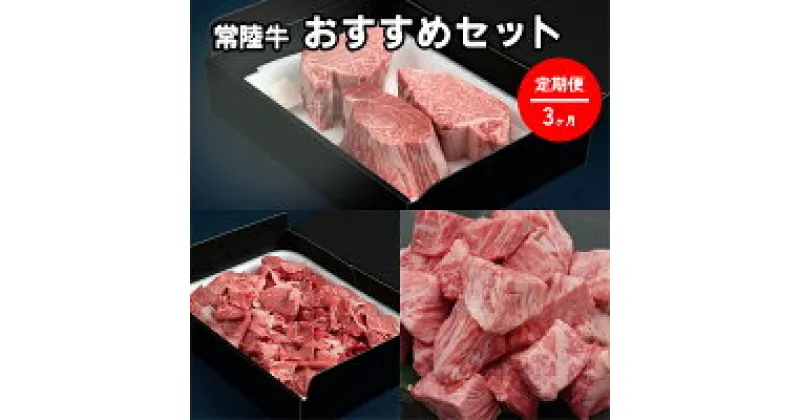 【ふるさと納税】【定期便】常陸牛 おすすめセット 3ヶ月連続 定期便 お肉