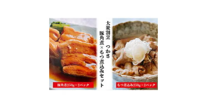 【ふるさと納税】大衆割烹つかさ豚角煮250g×2Pもつ煮込み250g×2Pギフト