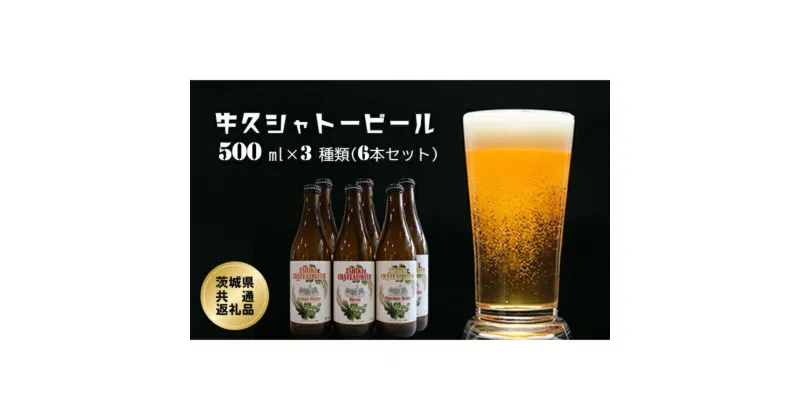 【ふるさと納税】牛久シャトービール3種類（6本セット）(茨城県共通返礼品) 3種類 ビール 常総市