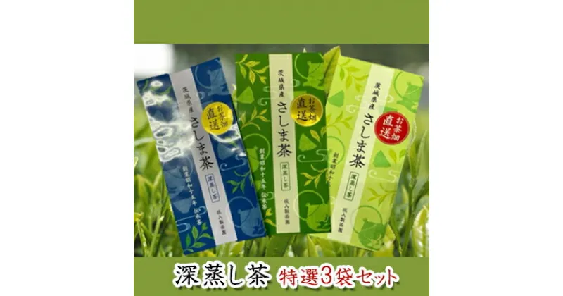 【ふるさと納税】特選さしま茶 100g入り 3袋 お茶