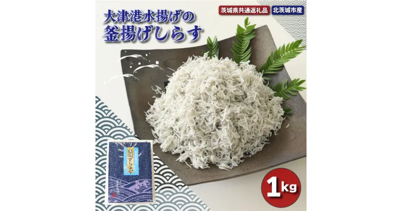 【ふるさと納税】大津港水揚げの釜揚げしらす 1kg（茨城県共通返礼品・北茨城市産）