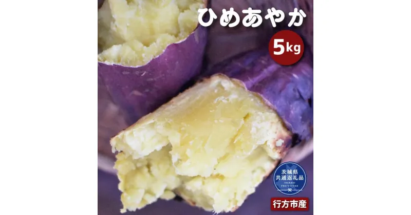 【ふるさと納税】さつまいも「ひめあやか」5kg（茨城県共通返礼品・行方市産）