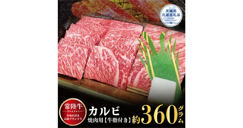 【ふるさと納税】【常陸牛】カルビ 焼肉用 360g（茨城県共通返礼品）