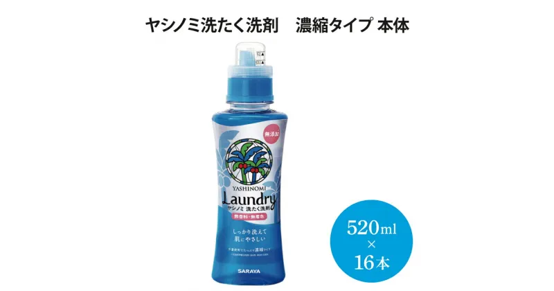 【ふるさと納税】ヤシノミ洗たく洗剤　濃縮タイプ　本体【51342】（AP003）