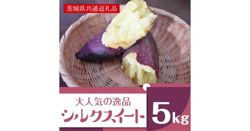 【ふるさと納税】【先行予約】【11月発送】上品な甘みさつまいも シルクスイート5kg（茨城県共通返礼品・行方市産）（AK003）