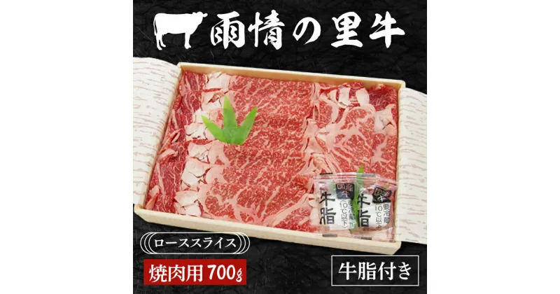 【ふるさと納税】雨情の里牛ローススライス700g「焼き肉用」（BL003）