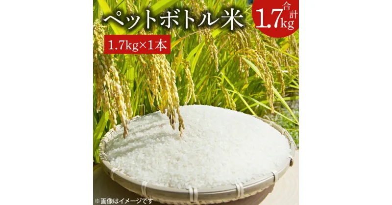 【ふるさと納税】【令和6年産新米】ペットボトル米 1.7kg 【お米 ごはん おいしい 減農薬 栽培 5000円以内 一人暮らし 健康 おこめ】（BD004-1）