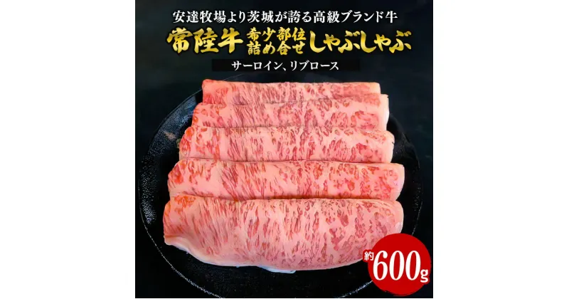 【ふるさと納税】常陸牛 しゃぶしゃぶ 約600g 希少部位おまかせ詰め合わせ 安達牧場