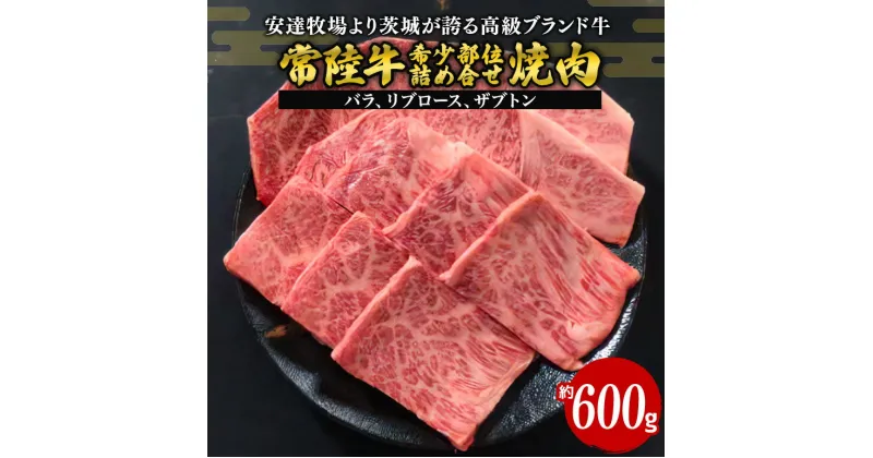 【ふるさと納税】 常陸牛 焼肉 約600g 希少部位おまかせ詰め合わせ 安達牧場