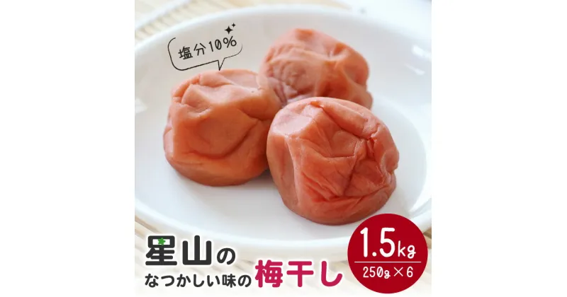 【ふるさと納税】梅干し 1.5kg なつかしい味の梅干し