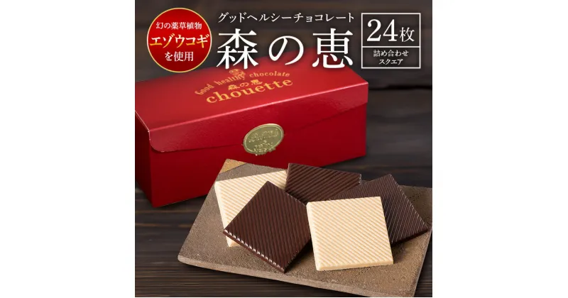 【ふるさと納税】チョコレート 詰め合わせ 24枚入り 森の恵 グッドヘルシー スクエア