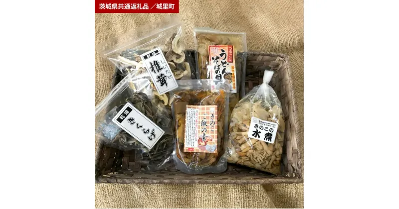 【ふるさと納税】きのこ 加工品 詰め合わせ 5点セット（茨城県共通返礼品・城里町産）