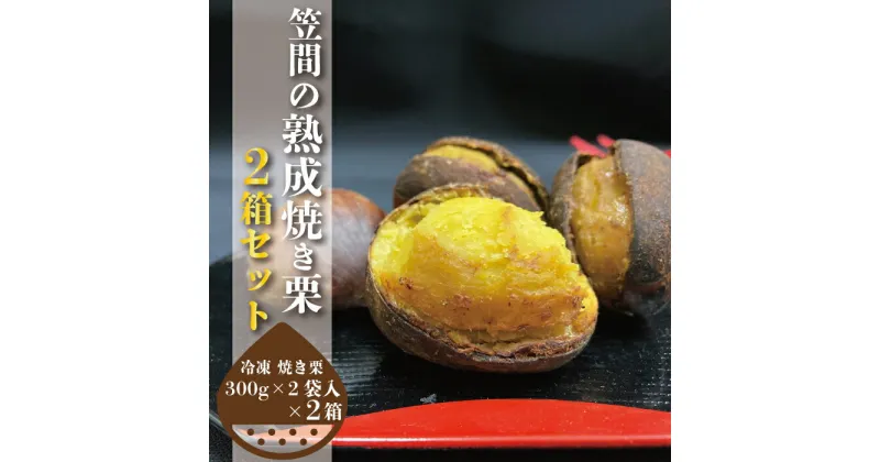 【ふるさと納税】焼き栗 約300g×2 2箱 冷凍 熟成