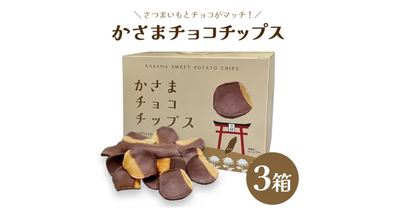 【ふるさと納税】かさま チョコチップス × 3箱