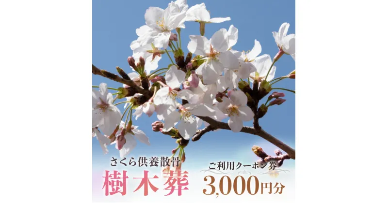 【ふるさと納税】自然供養のカンシャ 樹木葬 さくら供養散骨 ご利用クーポン 3000円分