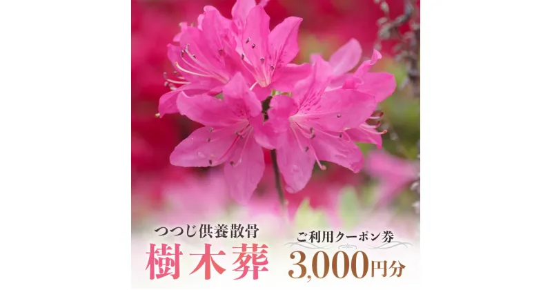 【ふるさと納税】自然供養のカンシャ 樹木葬 つつじ供養散骨 ご利用クーポン 3000円分