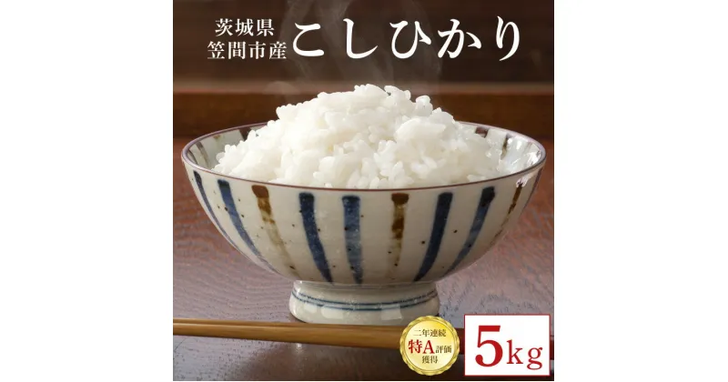 【ふるさと納税】 令和6年産 コシヒカリ 5kg 茨城県 笠間市 米 ご飯 新米