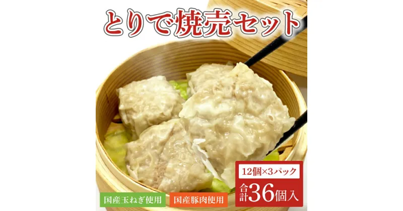 【ふるさと納税】とりで焼売セット（焼売12個×3パック）（AM004）