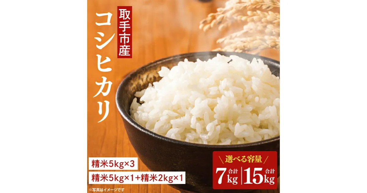 【ふるさと納税】【11月中旬より順次発送】【選べる内容量】【令和6年度産】取手市産 コシヒカリ | 米 精米 白米 こしひかり JA 茨城県 取手市 （AR001）