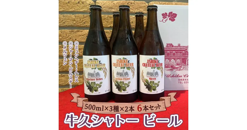 【ふるさと納税】牛久シャトー ビール 6本セット 地ビール クラフトビール お酒 おしゃれ おいしい 美味しい 飲み比べ 宅飲み 家飲み 誕生日 お取り寄せ 詰め合わせ セット お土産 お祝い 贈り物 ギフト 贈答 記念日 国産 茨城