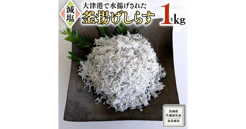 【ふるさと納税】大津港水揚げの 釜揚げしらす 1kg （茨城県共通返礼品：北茨城市）しらす しらす丼 国内 北茨城市 水揚げ 新鮮 シラス 海鮮 子ども カルシウム 減塩